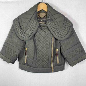 Burberry Prorsum Quilted Cropped Jacket Womens Size XXS